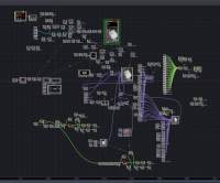 Schematic consisting of several small squares and some connecting lines.