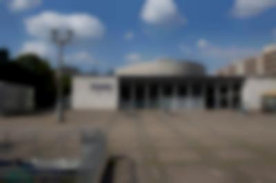 View of Kosmos cinema, Berlin, 2021. Opened to the public in 1962, Kosmos was one of the most modern film theatres in the GDR, serving as an important prestige project of the socialist state. Photo: Laura Fiorio.