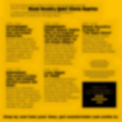 Event announcement. *Black Revelry Quiet Storm* radio marathon and book launch. *Black Revelry: In Honor of 'The Sugar Shack'*, edited by Carter with contributions from Taylor Renée Aldridge; Samiya Bashir; La Marr Jurelle Bruce; Derrais Carter; DJ Lynnée Denise, William H. Mosley, III, Zoé Samudzi, S*an D. Henry-Smith, Melanie Stevens and Phillip B. Williams. Design by Karoline Świeżyński.