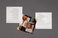 *Black Revelry Quiet Storm* playlists, insert materials. *Black Revelry: In Honor of 'The Sugar Shack'*, edited by Carter with contributions from Taylor Renée Aldridge; Samiya Bashir; La Marr Jurelle Bruce; Derrais Carter; DJ Lynnée Denise, William H. Mosley, III, Zoé Samudzi, S*an D. Henry-Smith, Melanie Stevens and Phillip B. Williams. Design by Karoline Świeżyński. Photo: Temra Pavlović, courtesy of If I Can't Dance, Amsterdam.