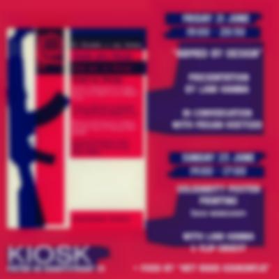 Square with pink background. The book cover of 