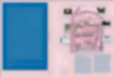 Double page spread. *Gift Science Archive* catalog entry in (link: https://www.rijksakademie.nl/en/open-archive?attachment_id=ce2ac4cf-46be-4aee-acb7-66a43f5992fc&filters%5Bfilter_tag_ids%5D%5B%5D=d9af379e-359d-4b6c-ab0c-d5156d02ac95&filters%5Btag_list_option%5D=selected text: *We Had Plans: A book published on the occasion of the 150th year of the Rijksakademie van beeldende kunsten, which happened to coincide with a global pandemic during which resident artists continued to work collaboratively as well as individually on their respective practices, whilst also navigating what could be called expanded practice* target: _blank) (Amsterdam: Rijksakademie, 2021). Left: 