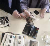 Visitor documentation. Sands Murray-Wassink, *In Good Company (Horsepower): Materials from the Gift Science Archive, 1993-present*, mistral, Amsterdam, March - May 2021. Photo: Radna Rumping.