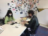 Visitor documentation. Sands Murray-Wassink, *In Good Company (Horsepower): Materials from the Gift Science Archive, 1993-present*, mistral, Amsterdam, March - May 2021. Photo: Megan Hoetger.