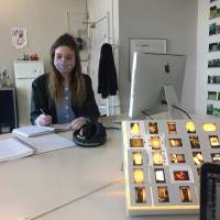 Visitor documentation. Sands Murray-Wassink, *In Good Company (Horsepower): Materials from the Gift Science Archive, 1993-present*, mistral, Amsterdam, March - May 2021. Photo: Megan Hoetger.