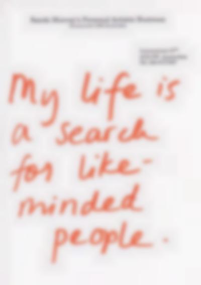 Sands Murray-Wassink, *My Life is a Search For Like-Minded People*, 1996. Thought drawing; SMW A4 business stationery with fruit scented marker.