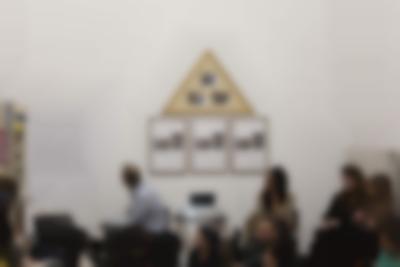 Sands Murray-Wassink with Megan Hoetger, Radna Rumping, and Vivian van Saaze, *Gift Science Archive Process Event #1: VALUE. What is trash? What is trashy but valuable?*, Rijksakademie van beeldende kunsten, March 2020. Photo: Silvia Ulloa Márquez, courtesy of If I Can't Dance, Amsterdam.