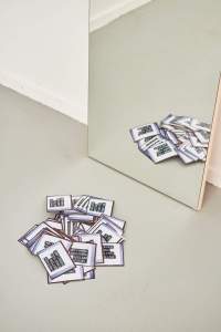 Exhibition installation image. Sands Murray-Wassink, *Without You I'm Nothing (Blue*), Rijksakademie Open Studios, Amsterdam, June 2021. Photo: Tomek Dersu Aaron, courtesy of the Rijksakademie van beeldende kunsten, Amsterdam.