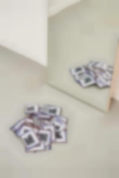 Exhibition installation image. Sands Murray-Wassink, *Without You I'm Nothing (Blue*), Rijksakademie Open Studios, Amsterdam, June 2021. Photo: Tomek Dersu Aaron, courtesy of the Rijksakademie van beeldende kunsten, Amsterdam.