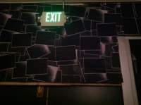 Installation image. Liz Glynn, *Black Box*, January 2012. Organized by LAxART. Photo: Megan Hoetger.