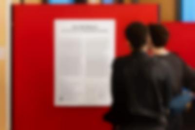 Exhibition installation view. Grant Watson, *How We Behave / An Archive of Radical Practice*, IHLIA — LGBTI Heritage at Oba Public Library, Amsterdam, December 2023 - February 2024. Photo: Maarten Nauw, courtesy of If I Can't Dance, Amsterdam.