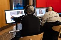 Exhibition installation view. Grant Watson, *How We Behave / An Archive of Radical Practice*, IHLIA — LGBTI Heritage at Oba Public Library, Amsterdam, December 2023 - February 2024. Photo: Maarten Nauw, courtesy of If I Can't Dance, Amsterdam.