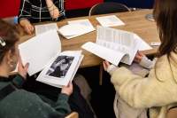 Exhibition installation view. Grant Watson, *How We Behave / An Archive of Radical Practice*, IHLIA — LGBTI Heritage at Oba Public Library, Amsterdam, December 2023 - February 2024. Photo: Maarten Nauw, courtesy of If I Can't Dance, Amsterdam.