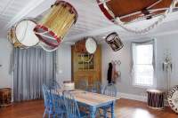 Installation view. Allison Smith, *Allison Smith: Rudiments of Fife & Drum*, The Aldrich Contemporary Art Museum, Ridgefield, CT. Photo: Chad Kleitsch, courtesy of The Aldrich Contemporary Art Museum.