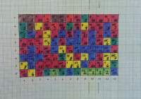 Kurt Kren, editing score for *31/75 Asyl* as reproduced in Kren's self-published *No Film* book. Courtesy of San Francisco Cinematheque, California.