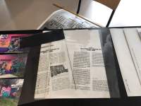 Exhibition installation view. Zone Collective (Kirila Cvetkovska and Megan Hoetger), *Shadow Zones: Experimental Cinema History in Yugoslavia; or, a Cinema and a History Made and Unmade by Maps*, When Site Lost the Plot, Amsterdam, July - October 2021. Photo: Quenton Miller, courtesy of When Site Lost the Plot.