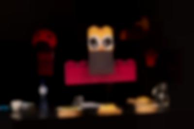 Workshop documentation. Zone Collective (Kirila Cvetkovska and Megan Hoetger), *Zoning Play Complex* character workshop, 5 November 2022. Realized within the frame of *The Hauntologists*, an exhibition and public program curated by Julia Morandeira as part of the 2021–22 Fellowship in Situated Practice at BAK — basis voor actuele kunst, Utrecht, Netherlands. Photo: Tom Janssen, courtesy of BAK.