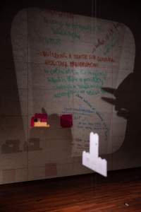 Workshop documentation. Zone Collective (Kirila Cvetkovska and Megan Hoetger), *Zoning Play Complex* character workshop, 5 November 2022. Realized within the frame of *The Hauntologists*, an exhibition and public program curated by Julia Morandeira as part of the 2021–22 Fellowship in Situated Practice at BAK — basis voor actuele kunst, Utrecht, Netherlands. Photo: Tom Janssen, courtesy of BAK.